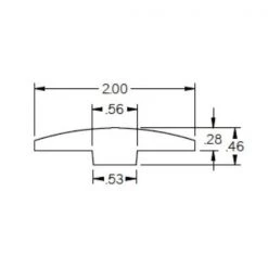 Jerzy 0.28 in. Thick x 2 in. Wide x 78 in. Length Matte Wood T-Molding by ROPPE -ROPPE ONLINE STORE jerzy roppe wood floor trim htm3257 c3 1000
