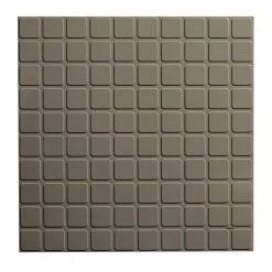 Square Profile 19.69 in. x 19.69 in. Lunar Dust Rubber Tile by ROPPE