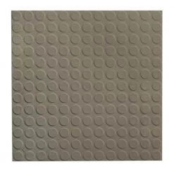 Vantage Circular Profile 19.69 in. x 19.69 in. Lunar Dust Rubber Tile by ROPPE