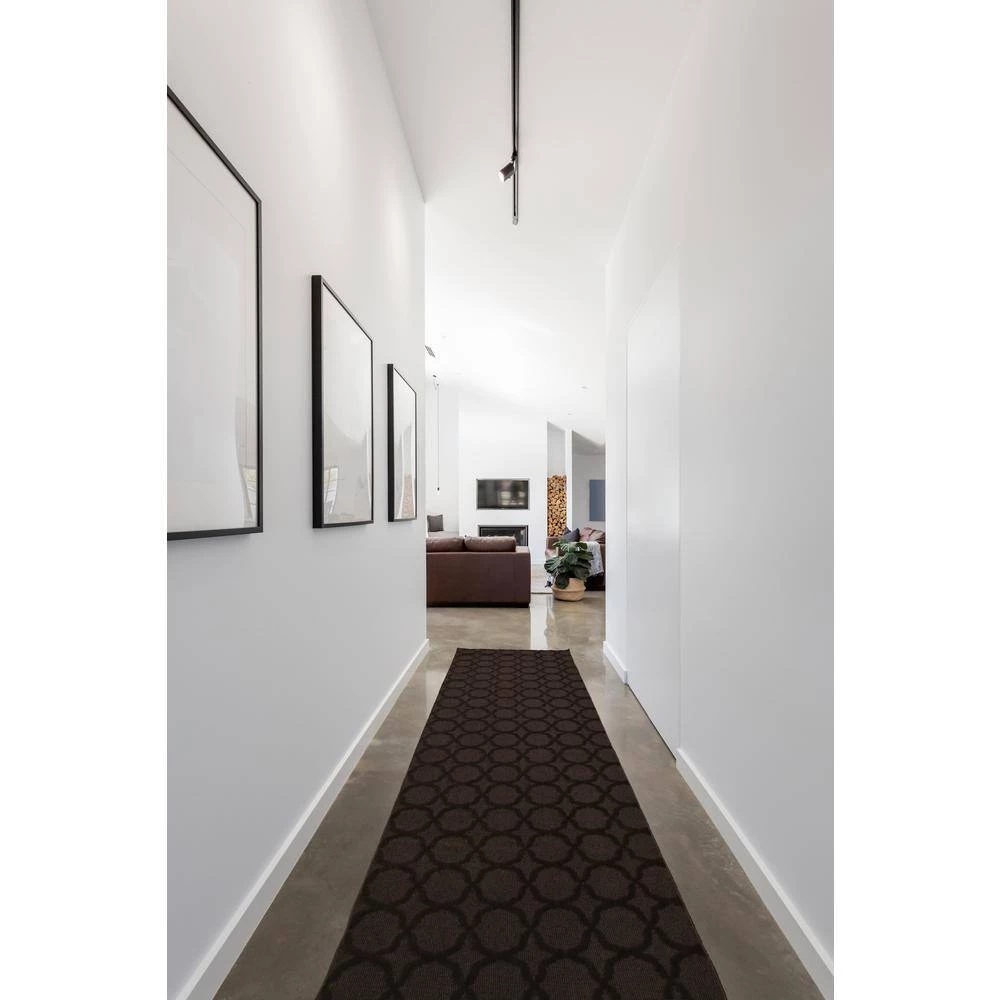 Sparta 3 ft. x 12 ft. Mocha Runner Rug by Garland Rug 8 Sparta 3 ft. x 12 ft. Mocha Runner Rug by Garland Rug - Image 6