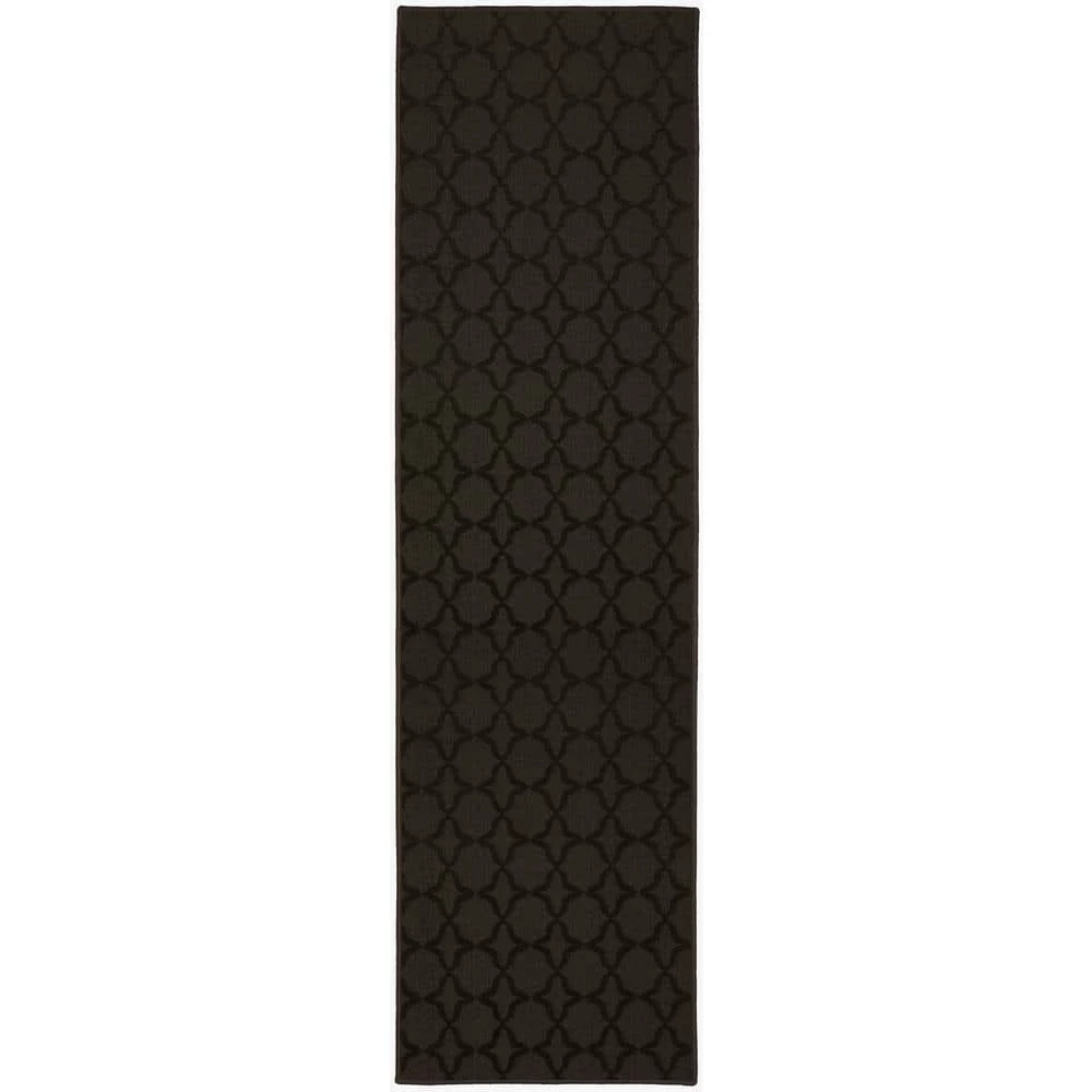 Sparta 3 ft. x 12 ft. Mocha Runner Rug by Garland Rug 3 Sparta 3 ft. x 12 ft. Mocha Runner Rug by Garland Rug