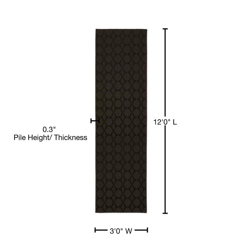 Sparta 3 ft. x 12 ft. Mocha Runner Rug by Garland Rug 7 Sparta 3 ft. x 12 ft. Mocha Runner Rug by Garland Rug - Image 5