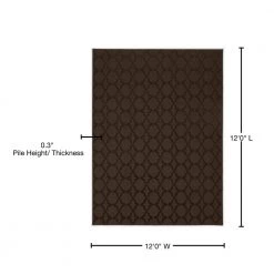 Sparta 12 Ft. x 12 Ft. Area Rug Mocha by Garland Rug 12 Sparta 12 Ft. x 12 Ft. Area Rug Mocha by Garland Rug -ROPPE ONLINE STORE mocha garland rug area rugs cl100n14414404 76 1000
