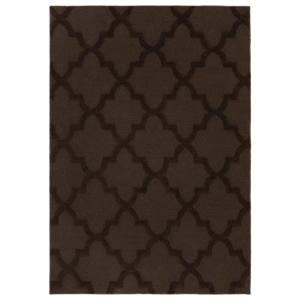 Quatro Mocha 7 ft. 6 in. x 9 ft. 6 in. Area Rug by Garland Rug 3 Quatro Mocha 7 ft. 6 in. x 9 ft. 6 in. Area Rug by Garland Rug