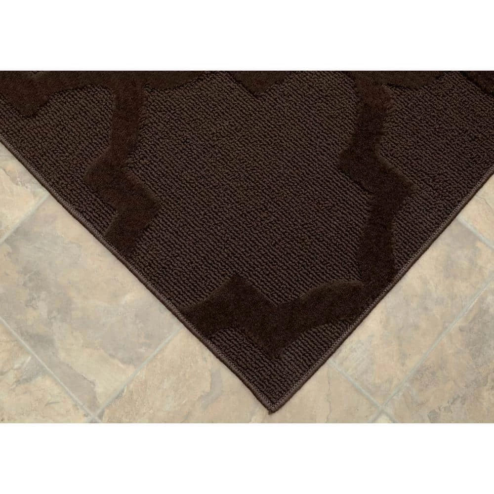 Quatro Mocha 7 ft. 6 in. x 9 ft. 6 in. Area Rug by Garland Rug 4 Quatro Mocha 7 ft. 6 in. x 9 ft. 6 in. Area Rug by Garland Rug - Image 2