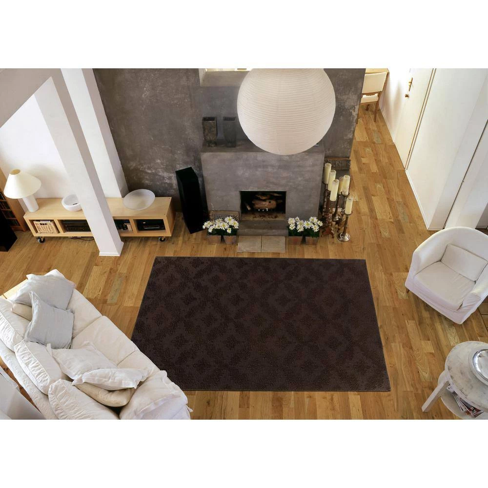Charleston Mocha 9 ft. x 12 ft. Area Rug by Garland Rug 8 Charleston Mocha 9 ft. x 12 ft. Area Rug by Garland Rug - Image 6