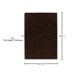 Charleston Mocha 9 ft. x 12 ft. Area Rug by Garland Rug 12 Charleston Mocha 9 ft. x 12 ft. Area Rug by Garland Rug -ROPPE ONLINE STORE mocha garland rug area rugs cl430n10814404 76 1000
