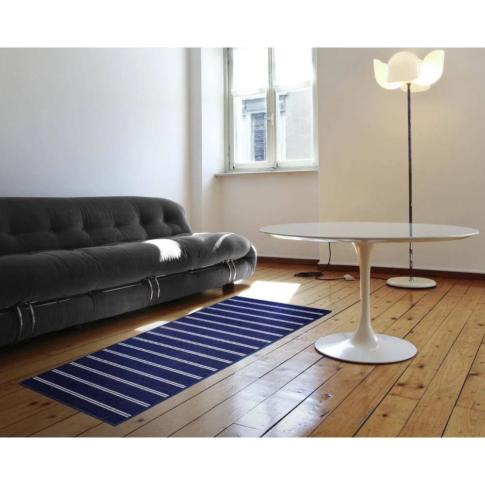 Avery Navy 2 ft. x 5 ft. Runner Rug by Garland Rug 8 Avery Navy 2 ft. x 5 ft. Runner Rug by Garland Rug - Image 6