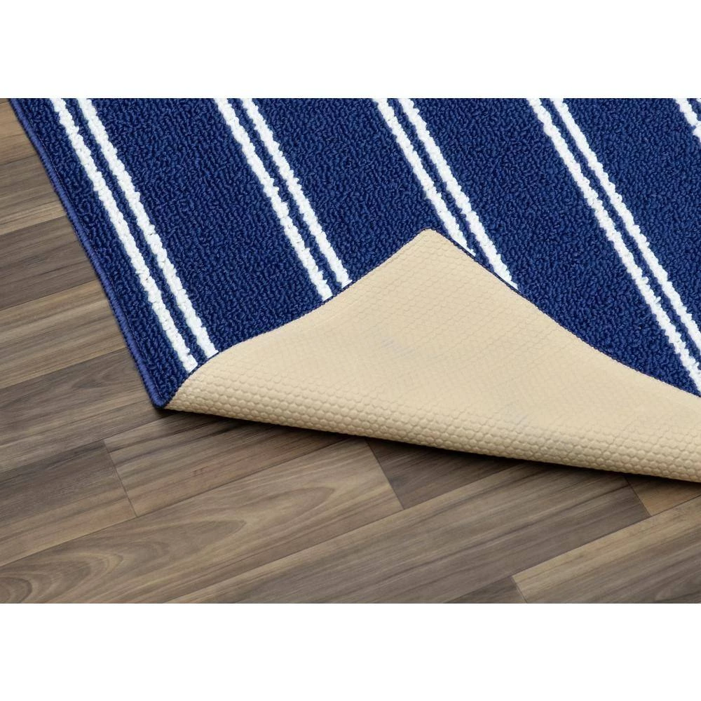 Avery Navy 2 ft. x 5 ft. Runner Rug by Garland Rug 5 Avery Navy 2 ft. x 5 ft. Runner Rug by Garland Rug - Image 3