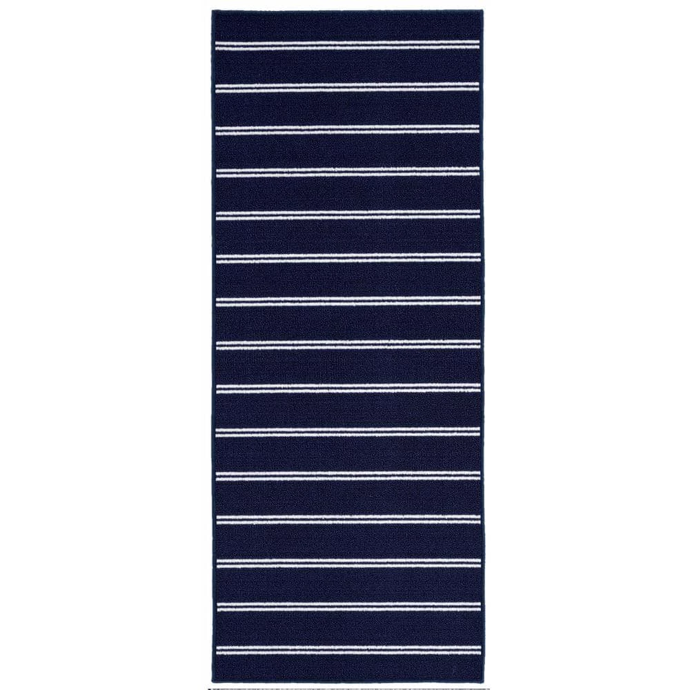 Avery Navy 2 ft. x 5 ft. Runner Rug by Garland Rug 3 Avery Navy 2 ft. x 5 ft. Runner Rug by Garland Rug