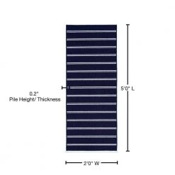 Avery Navy 2 ft. x 5 ft. Runner Rug by Garland Rug 12 Avery Navy 2 ft. x 5 ft. Runner Rug by Garland Rug -ROPPE ONLINE STORE navy garland rug area rugs av000n02406010 76 1000