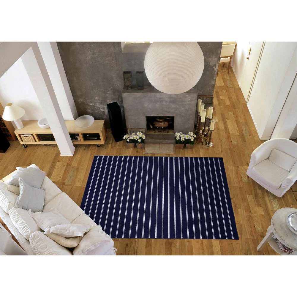 Avery Navy 7 ft. x 10 ft. Area Rug by Garland Rug 8 Avery Navy 7 ft. x 10 ft. Area Rug by Garland Rug - Image 6