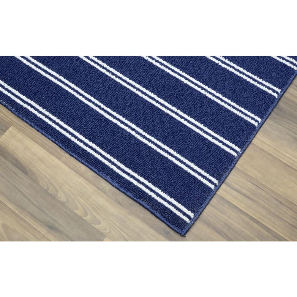 Avery Navy 7 ft. x 10 ft. Area Rug by Garland Rug 4 Avery Navy 7 ft. x 10 ft. Area Rug by Garland Rug - Image 2