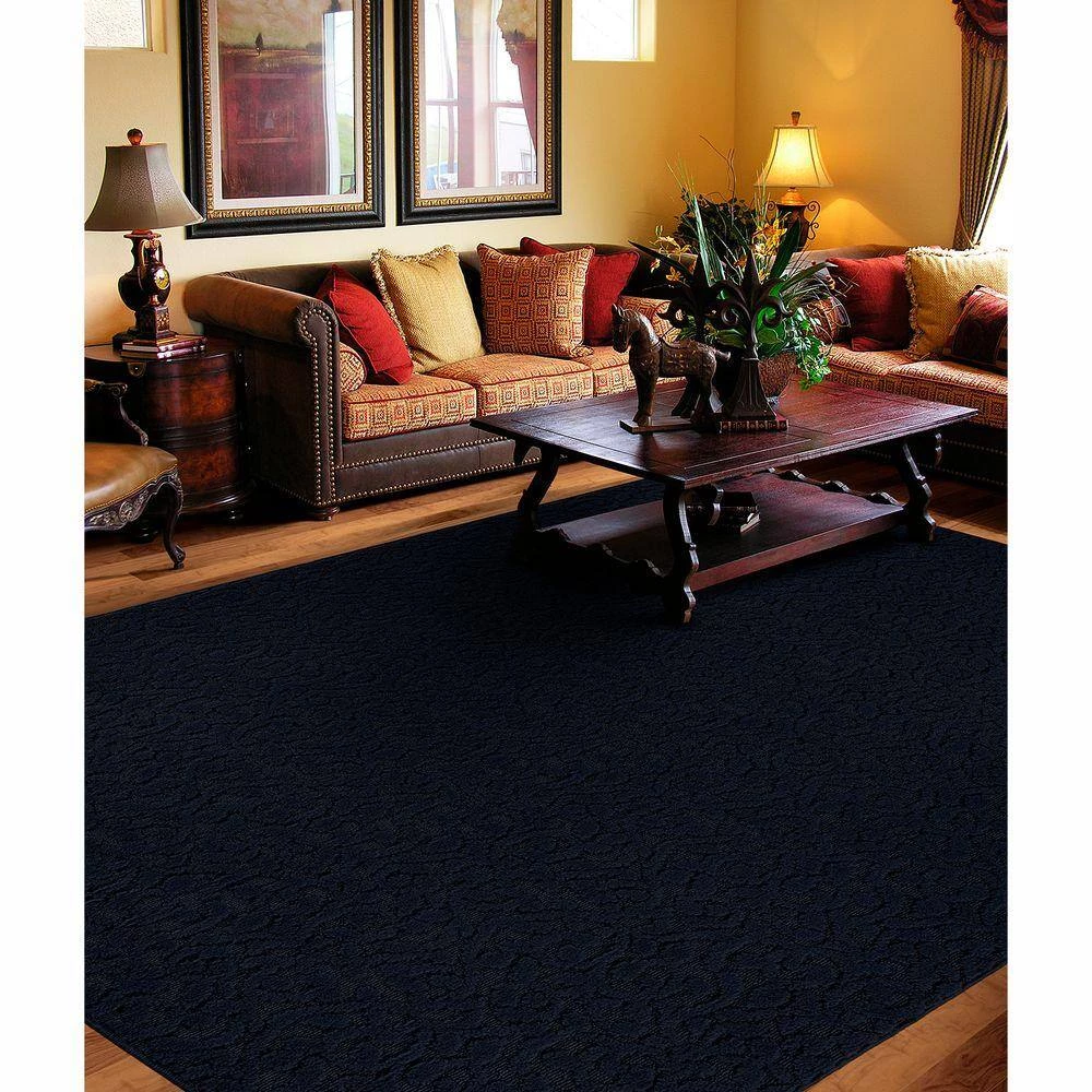 Ivy Navy 9 ft. x 12 ft. Area Rug by Garland Rug 7 Ivy Navy 9 ft. x 12 ft. Area Rug by Garland Rug - Image 5