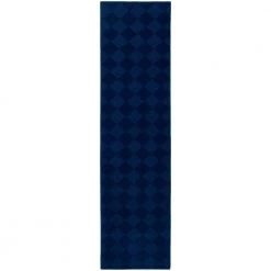 Diamond Navy 3 ft. x 8 ft. Runner Rug by Garland Rug