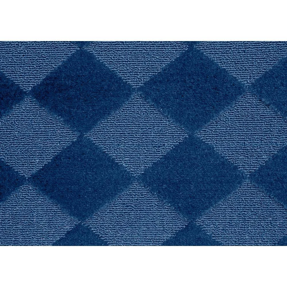 Diamond Navy 5 ft. x 7 ft. Area Rug Navy by Garland Rug 6 Diamond Navy 5 ft. x 7 ft. Area Rug Navy by Garland Rug - Image 4