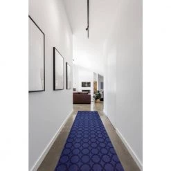 Sparta Navy 2 ft. x 12 ft. Trellis Runner Rug by Garland Rug -ROPPE ONLINE STORE navy garland rug area rugs cl100n02414410 31 1000