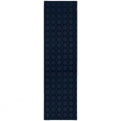 Sparta Navy 2 ft. x 12 ft. Trellis Runner Rug by Garland Rug
