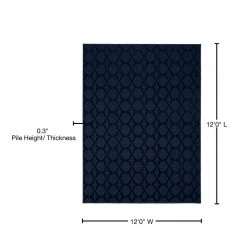 Sparta 12 Ft. x 12 Ft. Area Rug Navy by Garland Rug 12 Sparta 12 Ft. x 12 Ft. Area Rug Navy by Garland Rug -ROPPE ONLINE STORE navy garland rug area rugs cl100n14414410 76 1000