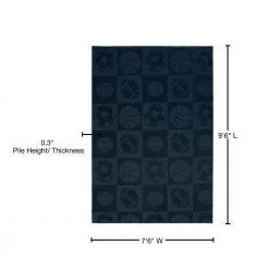Sports Balls Navy 8 ft. x 10 ft. Area Rug by Garland Rug -ROPPE ONLINE STORE navy garland rug area rugs cl230a09011410 76 1000