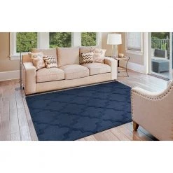Quatro Navy 9 ft. x 12 ft. Area Rug by Garland Rug -ROPPE ONLINE STORE navy garland rug area rugs cl300n10814410 31 1000