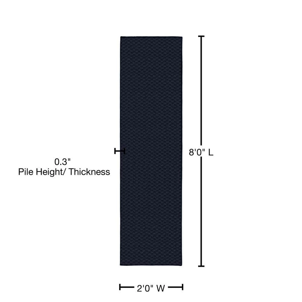 Medallion Navy 2 ft. x 8 ft. Runner Rug by Garland Rug 7 Medallion Navy 2 ft. x 8 ft. Runner Rug by Garland Rug - Image 5