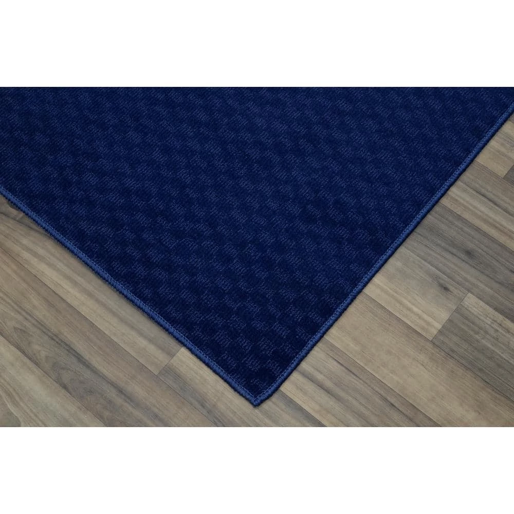 Medallion Navy 2 ft. x 8 ft. Runner Rug by Garland Rug 4 Medallion Navy 2 ft. x 8 ft. Runner Rug by Garland Rug - Image 2