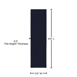 Medallion Navy 3 ft. x 8 ft. Runner Rug by Garland Rug -ROPPE ONLINE STORE navy garland rug area rugs ma000n03609610 76 1000