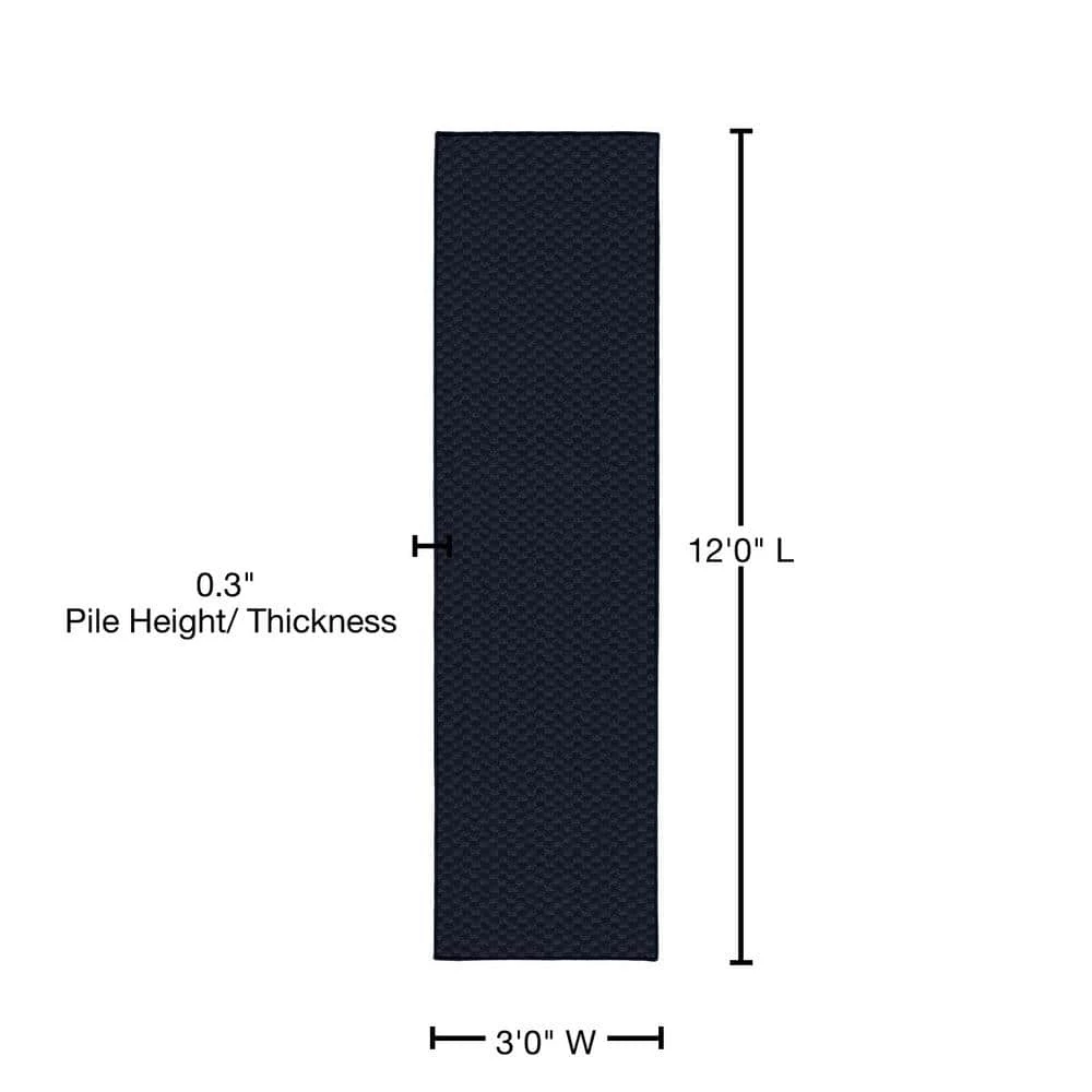 Medallion Navy 3 ft. x 12 ft. Runner Rug by Garland Rug 7 Medallion Navy 3 ft. x 12 ft. Runner Rug by Garland Rug - Image 5