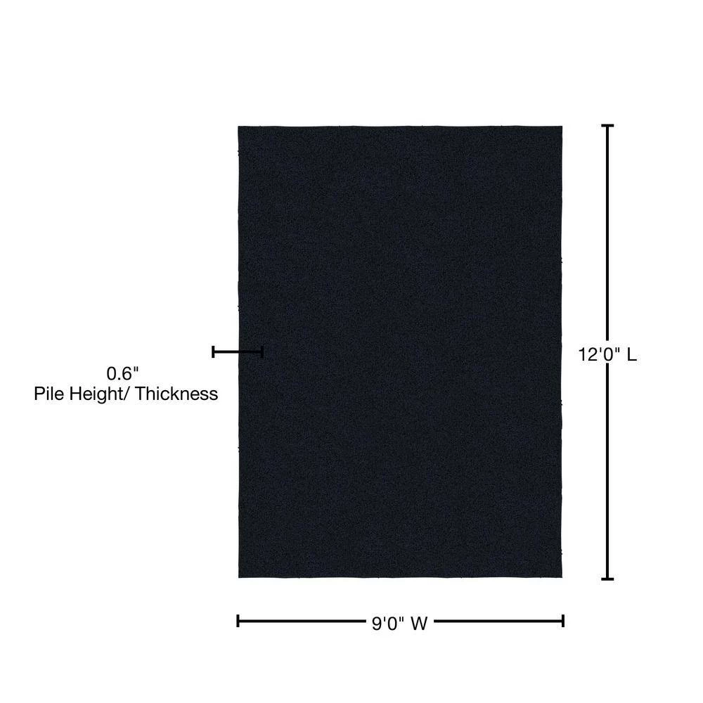 Skyline Shag Navy 9 Ft. x 12 Ft. Area Rug by Garland Rug 7 Skyline Shag Navy 9 Ft. x 12 Ft. Area Rug by Garland Rug - Image 5