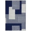 Block Party Navy/Sterling/White 5 ft. x 7 ft. Polypropylene Area Rug by Garland Rug
