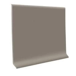 Pewter 4 in. x 1/8 in. x 48 in. Vinyl Cove Base (30-Pieces / carton) by ROPPE