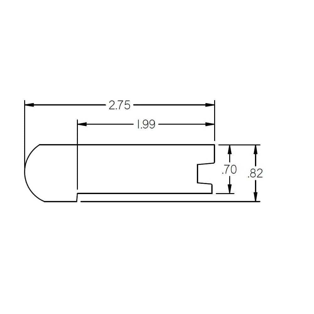 Philo 0.75 in. Thick x 2.78 in. Wide x 78 in. Length Hardwood Stair Nose by ROPPE 4 Philo 0.75 in. Thick x 2.78 in. Wide x 78 in. Length Hardwood Stair Nose by ROPPE - Image 2
