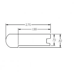Phoenix 0.75 in. Thick x 2.78 in. Wide x 78 in. Length Hardwood Stair Nose by ROPPE -ROPPE ONLINE STORE phoenix roppe wood floor trim hsn8680 c3 1000