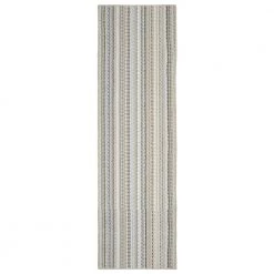 Carnival Stripe Random Earth Tone 2 ft. x 8 ft. Runner Rug by Garland Rug