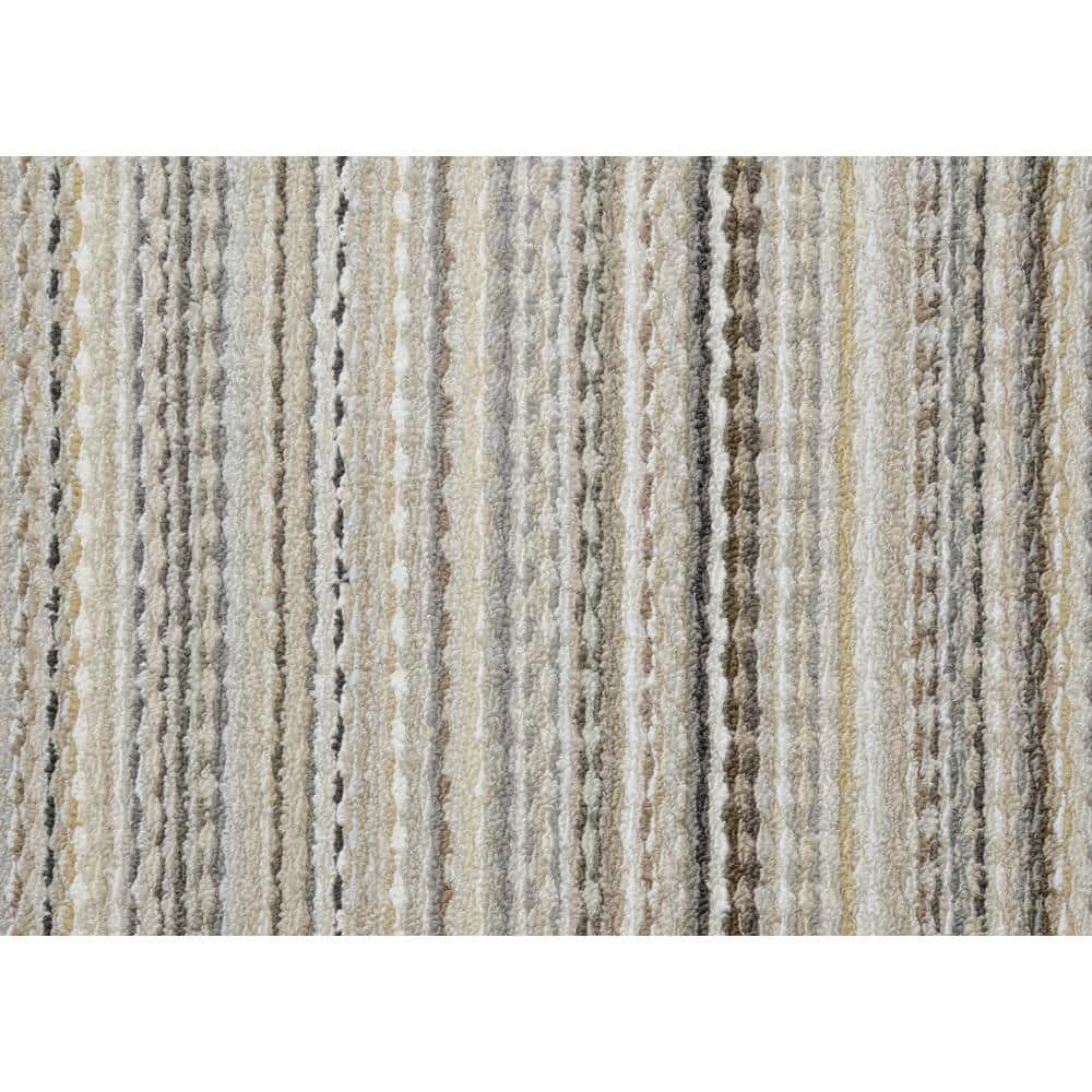 Carnival Stripe Random Earth Tone 2 ft. x 12 ft. Runner Rug by Garland Rug 6 Carnival Stripe Random Earth Tone 2 ft. x 12 ft. Runner Rug by Garland Rug - Image 4