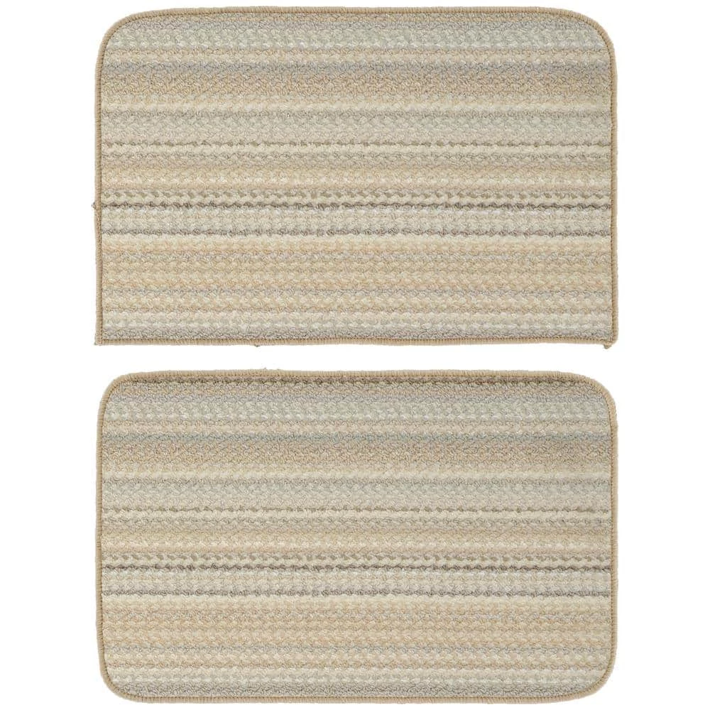 Carnival Random Earth Tone 18 in. x 28 in. Stripe (2-Piece) Rug Set by Garland Rug 3 Carnival Random Earth Tone 18 in. x 28 in. Stripe (2-Piece) Rug Set by Garland Rug