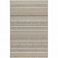 Carnival Stripe Random Earth-tones 3 ft. x 5 ft. Area Rug by Garland Rug