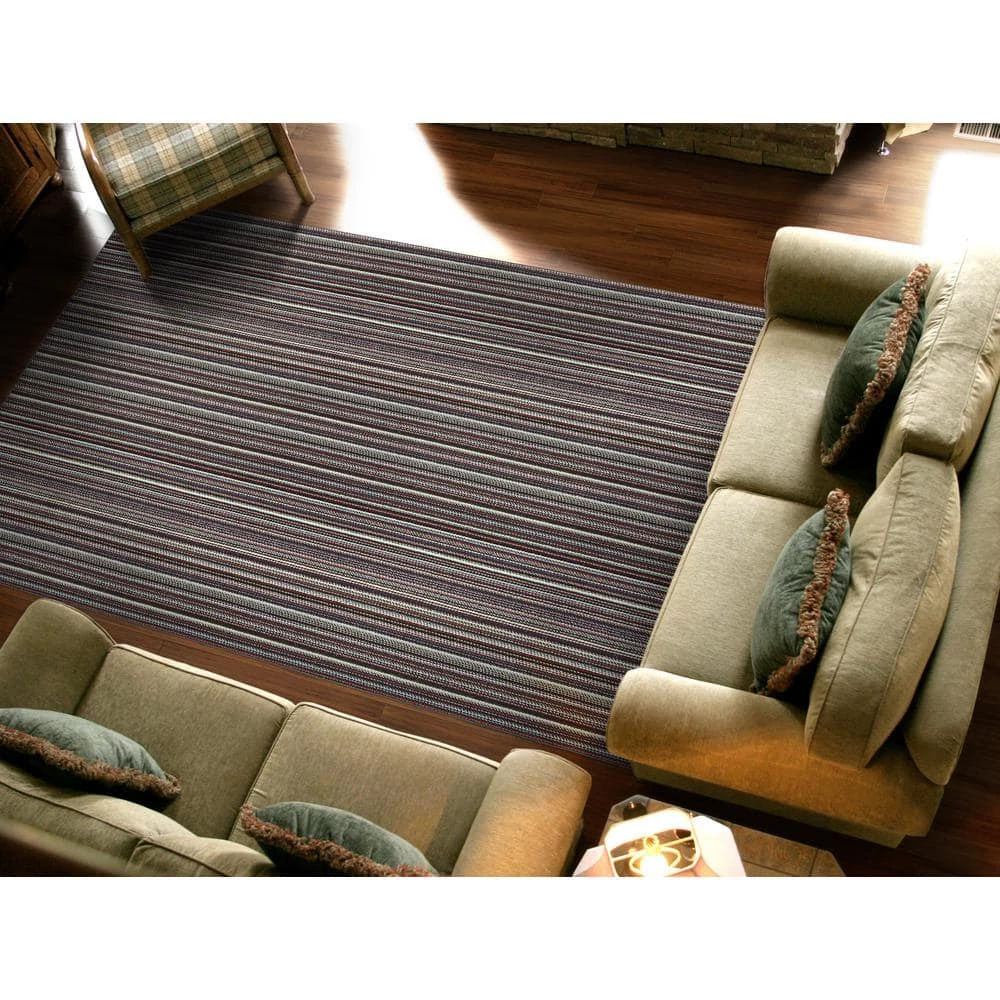 Carnival Stripe Random Multi Color 9 ft. x 12 ft. Area Rug by Garland Rug 7 Carnival Stripe Random Multi Color 9 ft. x 12 ft. Area Rug by Garland Rug - Image 5