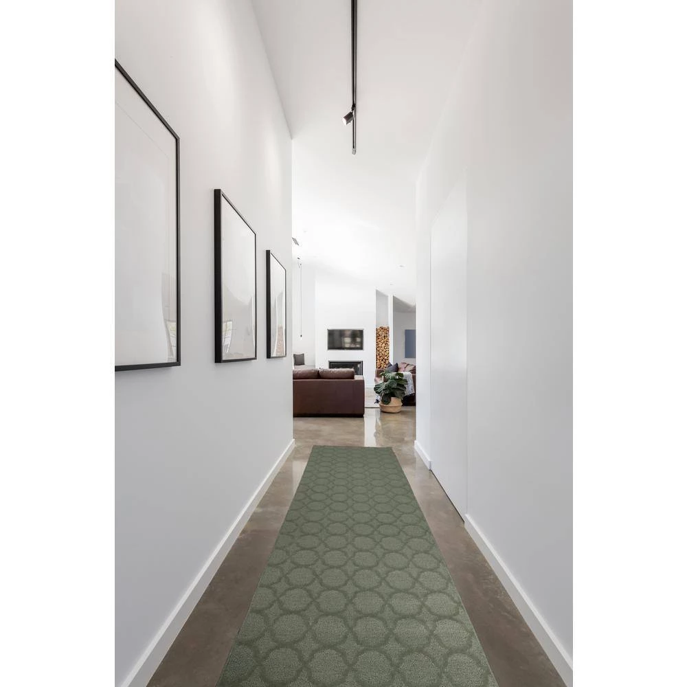 Sparta 2 ft. x 8 ft. Area Rug Large Runner Rug Sage by Garland Rug 7 Sparta 2 ft. x 8 ft. Area Rug Large Runner Rug Sage by Garland Rug - Image 5