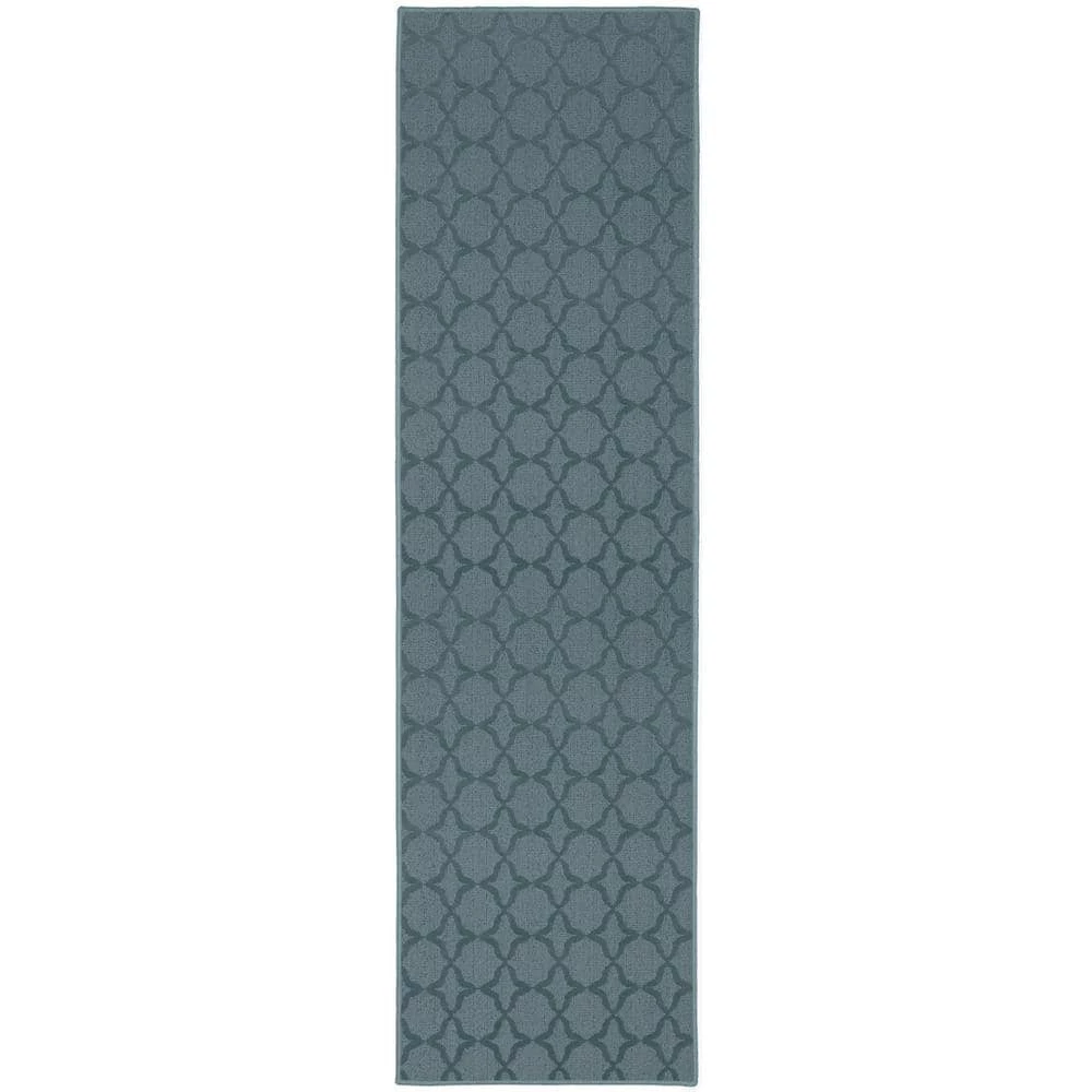Sparta 3 ft. x 12 ft. Seafoam Runner Rug by Garland Rug 3 Sparta 3 ft. x 12 ft. Seafoam Runner Rug by Garland Rug