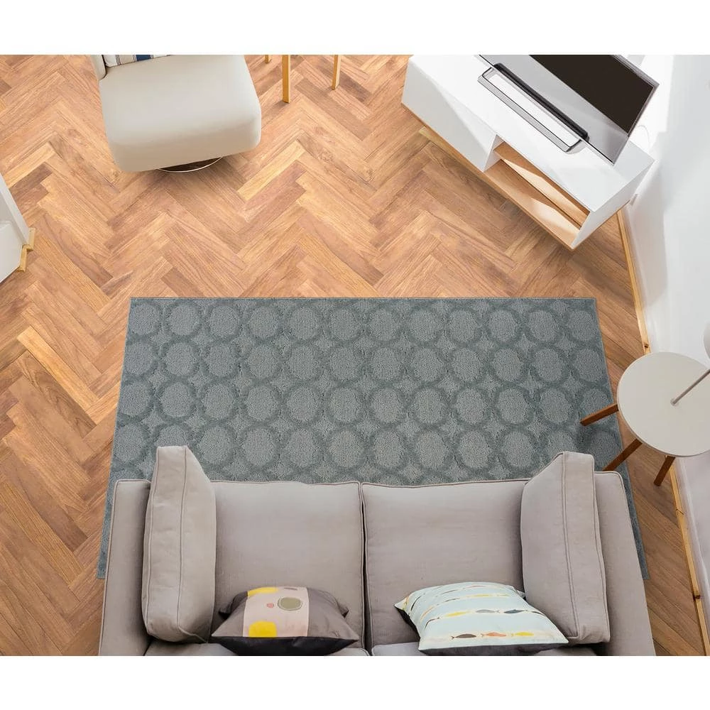 Sparta Sea Foam 4 ft. x 6 ft. Area Rug by Garland Rug 7 Sparta Sea Foam 4 ft. x 6 ft. Area Rug by Garland Rug - Image 5