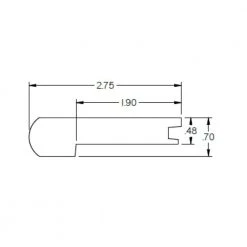 Shiba 0.5 in. Thick x 2.78 in. Wide x 78 in. Length Hardwood Stair Nose by ROPPE -ROPPE ONLINE STORE shiba roppe wood floor trim hsn3305 c3 1000