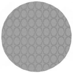 Sparta Silver 5 ft. x 5 ft. Round Trellis Area Rug by Garland Rug