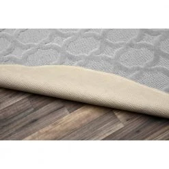 Sparta Silver 5 ft. x 5 ft. Round Trellis Area Rug by Garland Rug -ROPPE ONLINE STORE silver garland rug area rugs cl100n060rd7 c3 1000