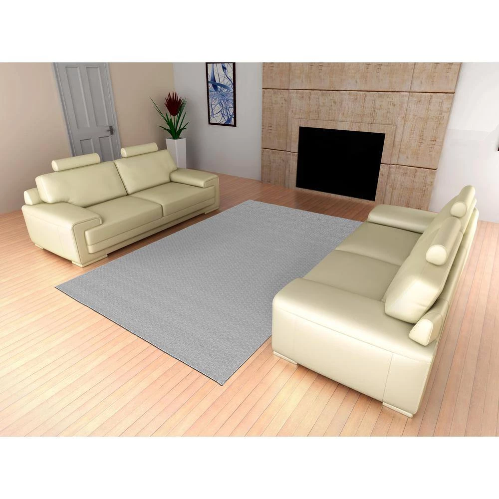 Medallion Silver 7 ft. 6 in. x 9 ft. 6 in. Area Rug by Garland Rug 8 Medallion Silver 7 ft. 6 in. x 9 ft. 6 in. Area Rug by Garland Rug - Image 6