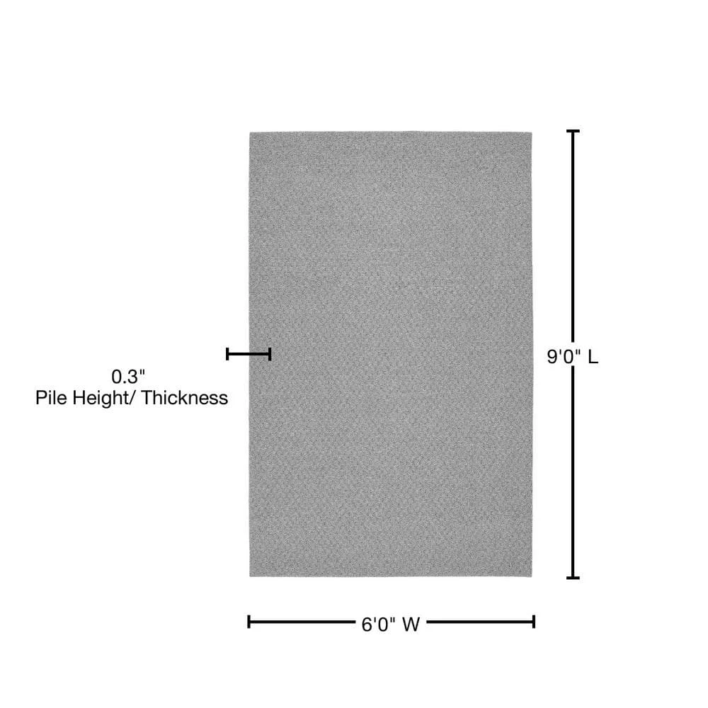 Town Square Silver 6 ft. x 9 ft. Area Rug by Garland Rug 7 Town Square Silver 6 ft. x 9 ft. Area Rug by Garland Rug - Image 5