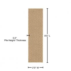 Ivy Tan 2 ft. x 8 ft. Runner Rug by Garland Rug 12 Ivy Tan 2 ft. x 8 ft. Runner Rug by Garland Rug -ROPPE ONLINE STORE tan garland rug area rugs cl010n02409601 76 1000