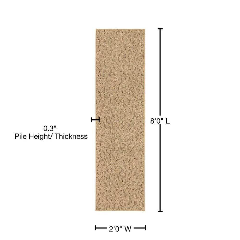 Ivy Tan 2 ft. x 8 ft. Runner Rug by Garland Rug 7 Ivy Tan 2 ft. x 8 ft. Runner Rug by Garland Rug - Image 5