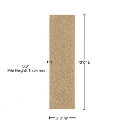 Ivy Tan 3 ft. x 12 ft. Runner Rug by Garland Rug 12 Ivy Tan 3 ft. x 12 ft. Runner Rug by Garland Rug -ROPPE ONLINE STORE tan garland rug area rugs cl010n03614401 76 1000